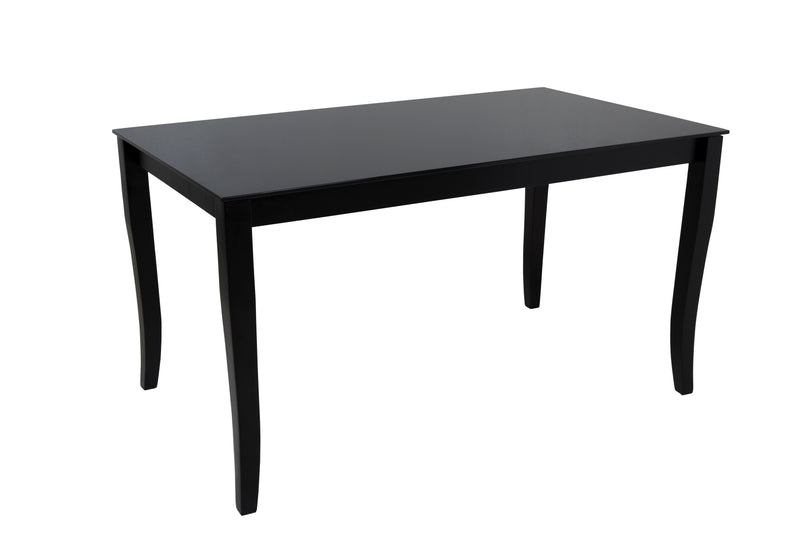 White or Black Glass Top Dining Table FINEZJA With Extension