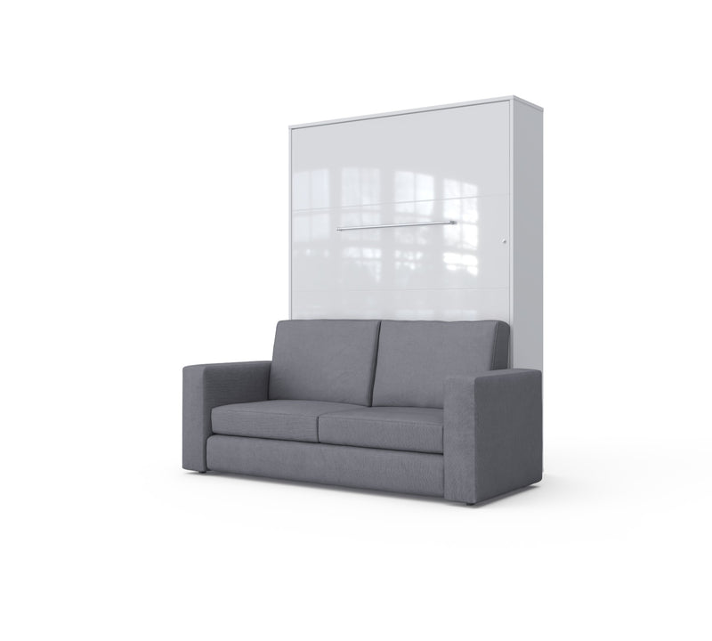 Vertical Murphy bed Invento European Full XL with Sofa