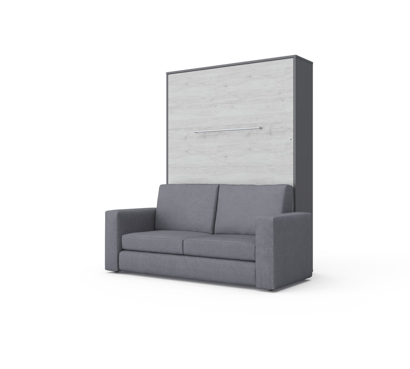 Vertical Murphy bed Invento European Full XL with Sofa