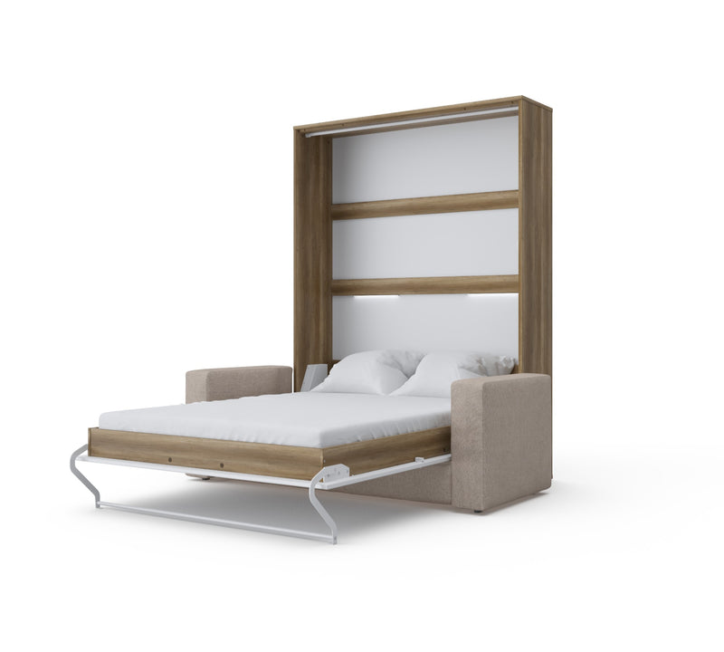 Murphy bed European Full XL Vertical with Sofa Invento