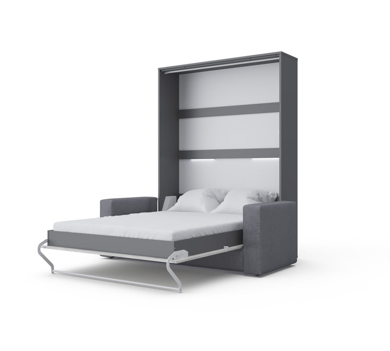 Vertical Murphy bed Invento European Full XL with Sofa