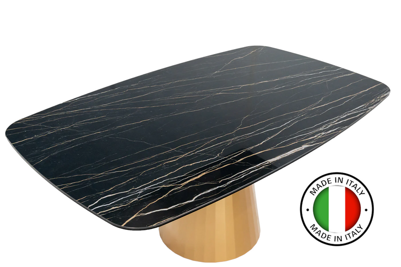 Dining Table GIULIA with ceramic top and metal base
