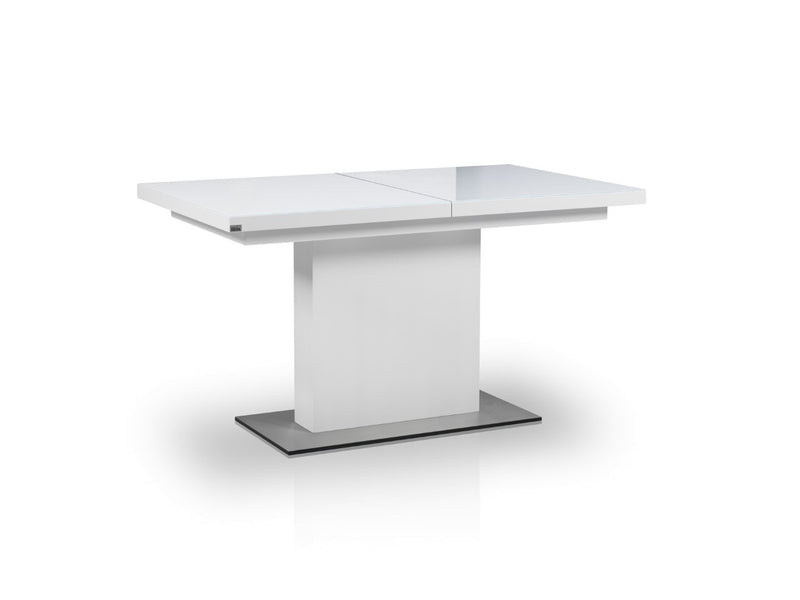 Glass Top Dining Table EVITA  With Extension for up to 8 people