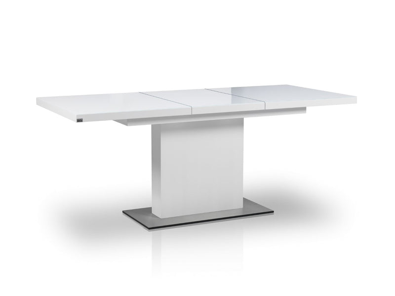 Glass Top Dining Table EVITA  With Extension for up to 8 people