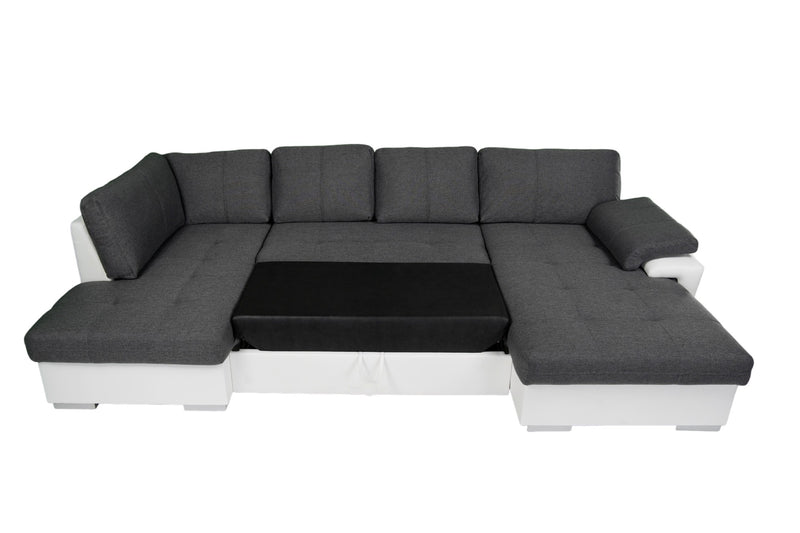Sectional TOKIO Maxi with FULL XL Sleeper and bedding storage