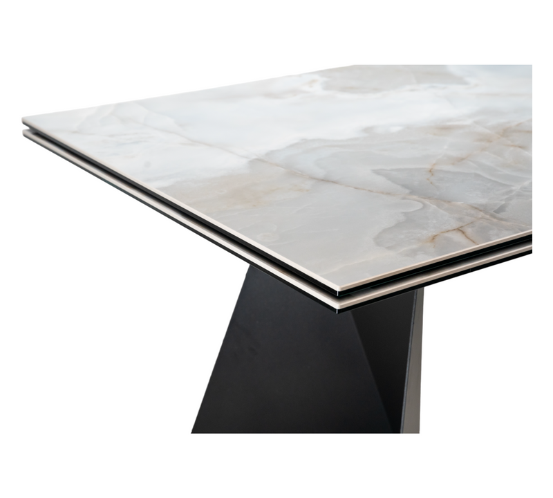 Extendable Dining Table ALBERTO with ceramic top