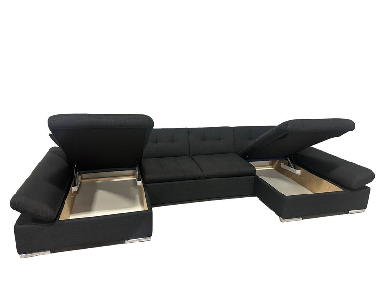 Sectional Sleeper Sofa LIA U-Shape with storage, Universal Corner