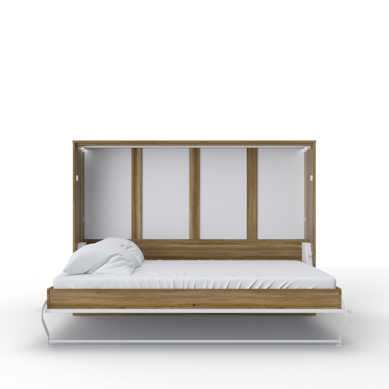 Horizontal European FULL XL Murphy bed Invento