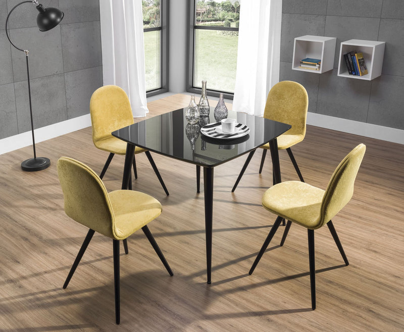 ESSAI Square Glass Top Dining Table