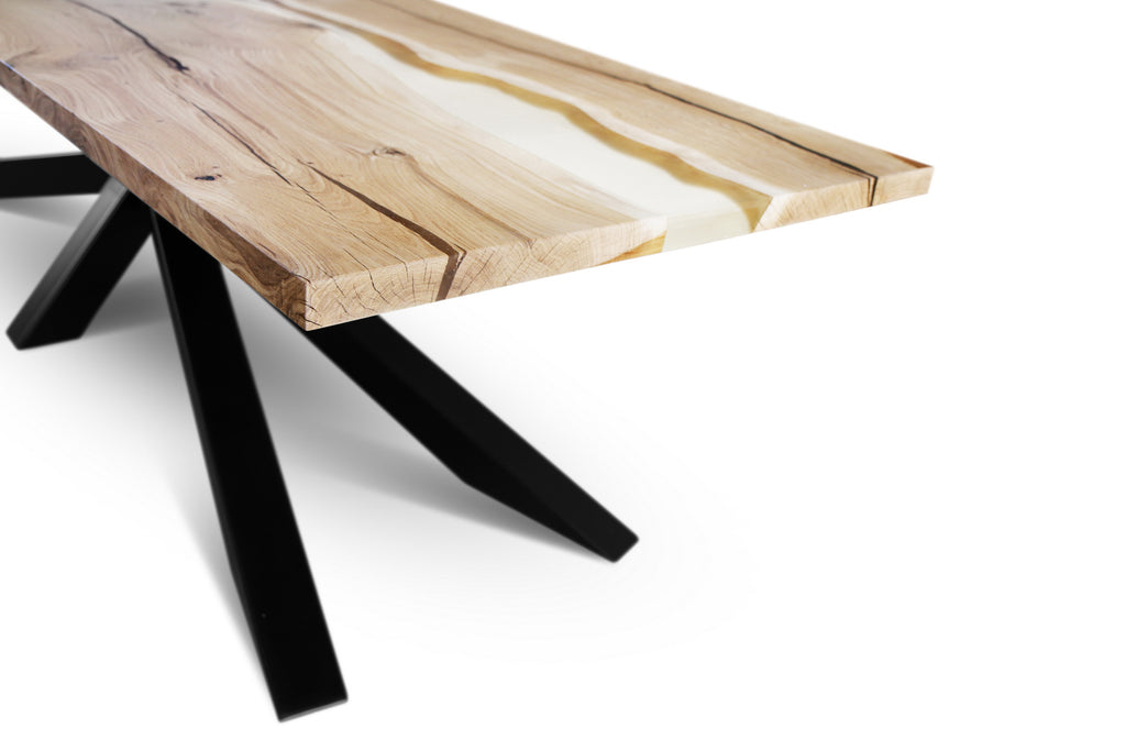 EDDER-2X  Oak wood Dining Table