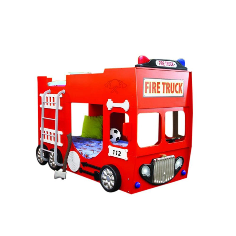 Bunk Bed Red Fire Truck with mattresses