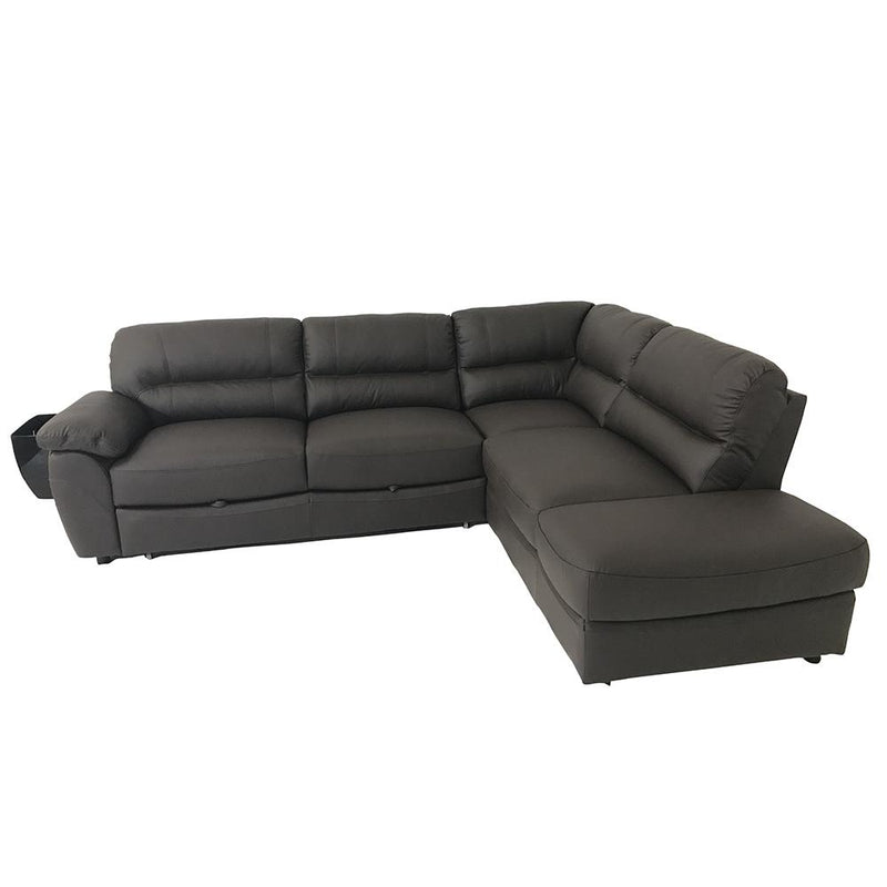 Sectional Sleeper BALTICA Natural Leather Sofa with storage