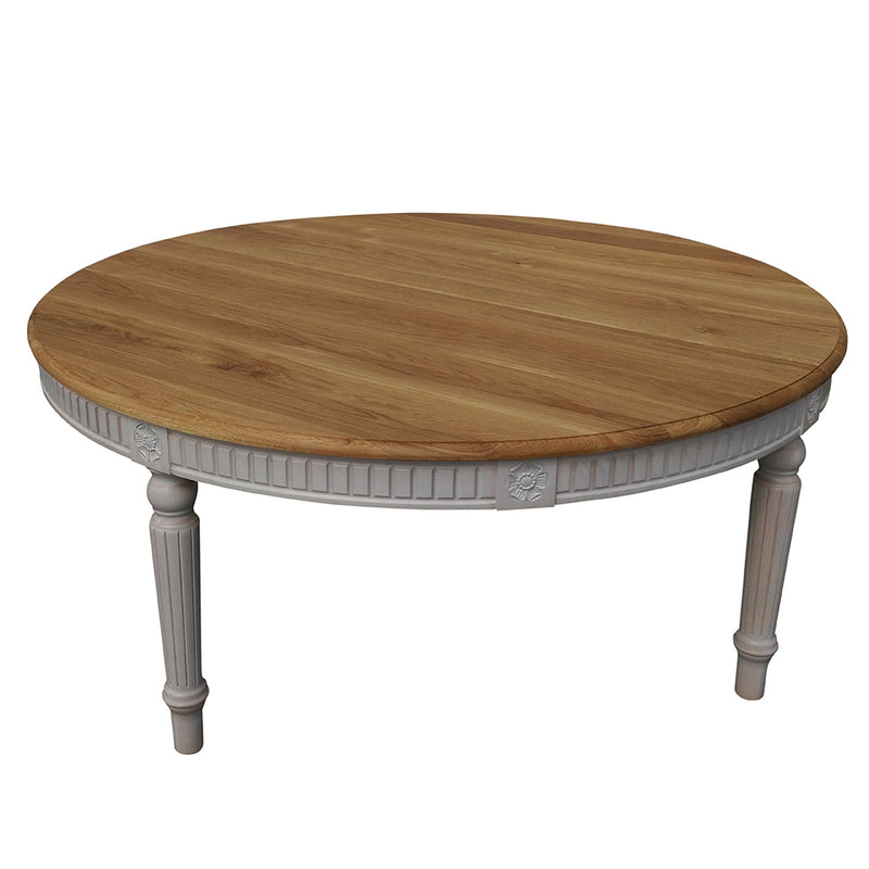 Solid Wood Round Dining table BADI, for up to 6 people