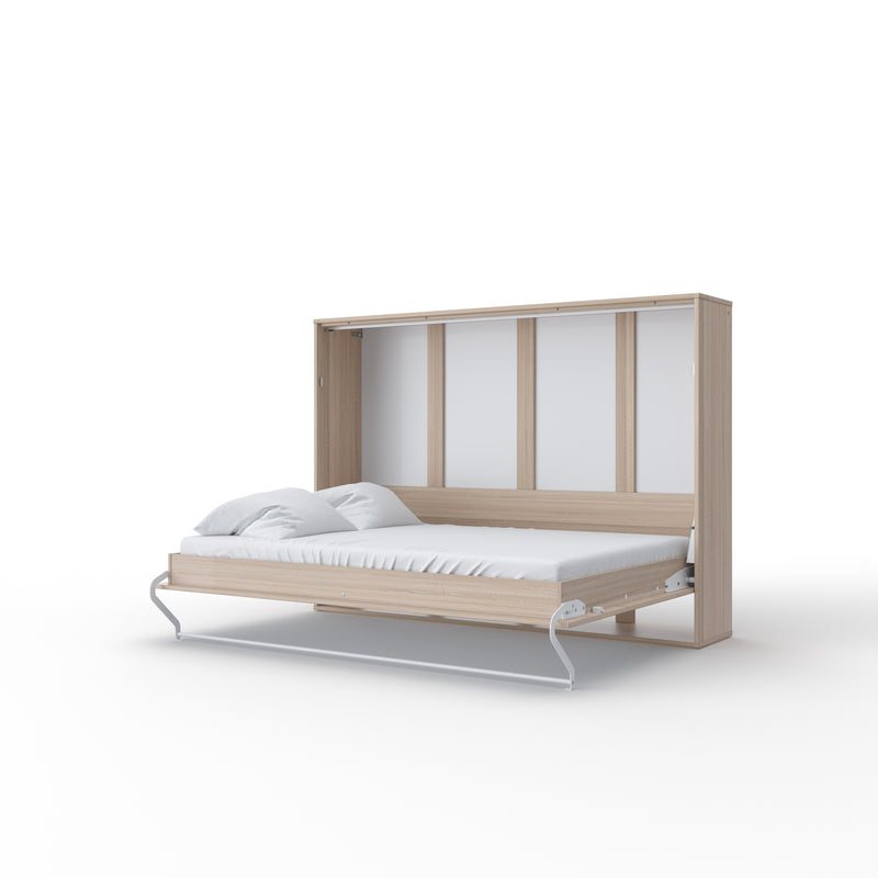 European Horizontal Twin Size Murphy Bed Brescia with mattress