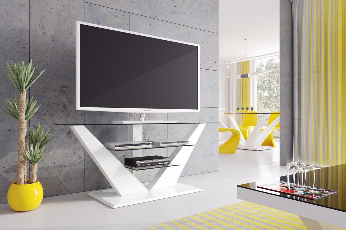 Maxima House Luna TV Stand White