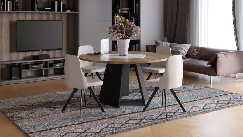 Dining set ORIANA with 6 chairs
