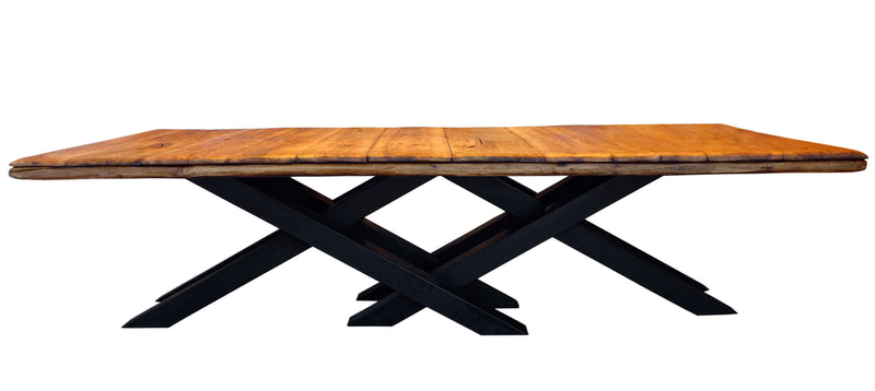 Oak Wood Dining Table KAI  with metal legs