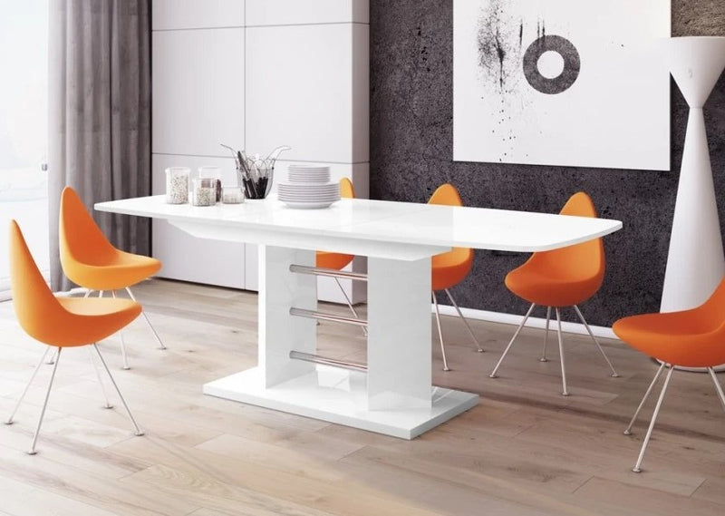Dining Table With Extension LINOSA 3 white online sale