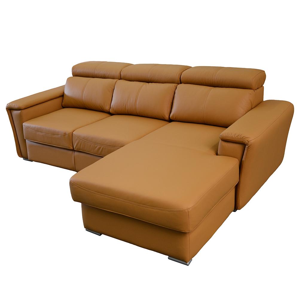 TROPIC Small Leather Sleeper Sectional