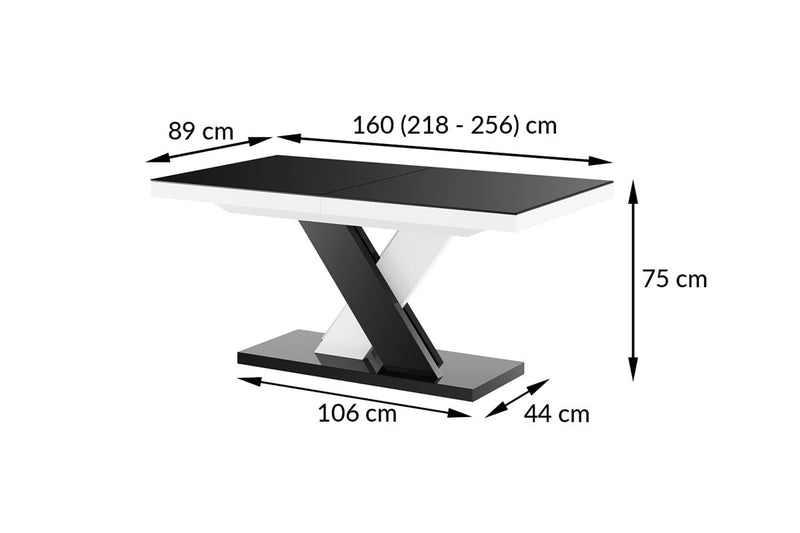 Extendable Dining Table XENNA for up to 10 people