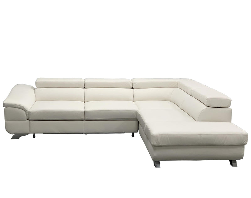 LAGOS Leather Sectional Sleeper Sofa