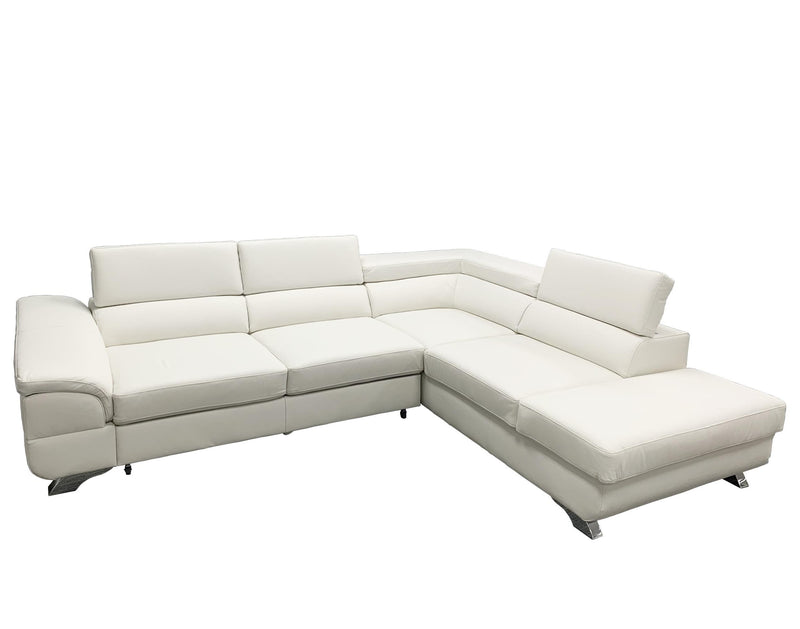 LAGOS Leather Sectional Sleeper Sofa