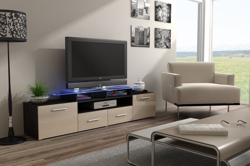 TV Stand EVORA for TV's up to 65 inches with LED